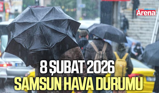 8 Şubat 2026 Samsun hava durumu