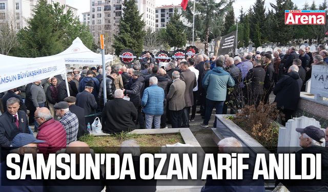 Samsun'da Ozan Arif anıldı