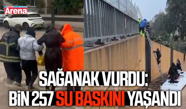 Sağanak vurdu: Bin 257 su baskını yaşandı