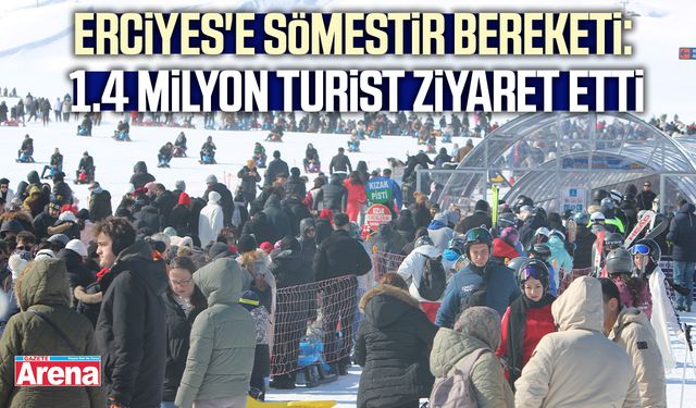Erciyes'e sömestir bereketi: 1.4 milyon turist ziyaret etti