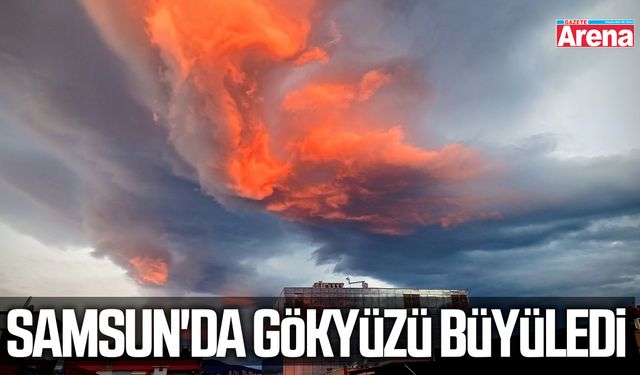 Samsun'da gökyüzü büyüledi