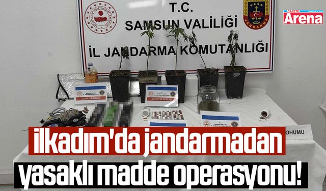 İlkadım'da jandarmadan yasaklı madde operasyonu!
