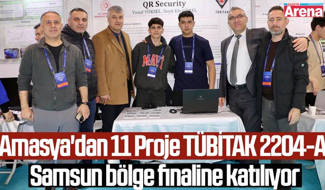 Amasya’dan 11 proje TÜBİTAK 2204-A bölge finalinde