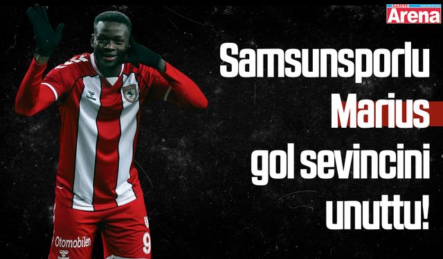 Samsunsporlu Marius gol sevincini unuttu!
