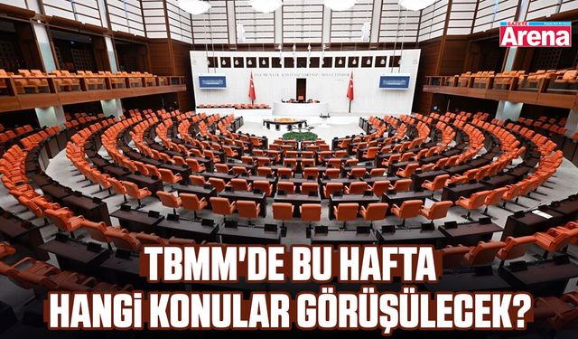 TBMM'de bu hafta hangi konular görüşülecek?