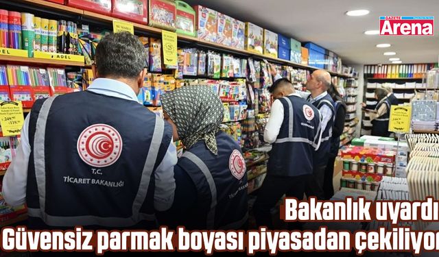 Bakanlık uyardı: Güvensiz parmak boyası piyasadan çekiliyor