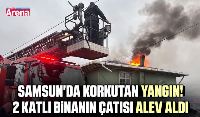 Samsun'da korkutan yangın!