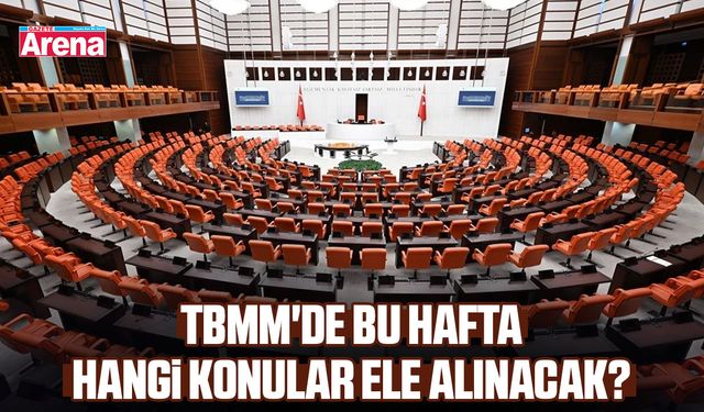 TBMM'de bu hafta hangi konular ele alınacak?