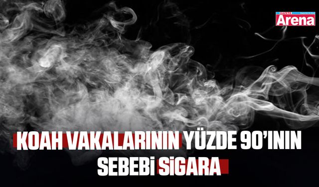 KOAH vakalarının yüzde 90’ının sebebi sigara