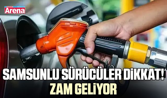 Samsunlu sürücüler dikkat! Zam geliyor