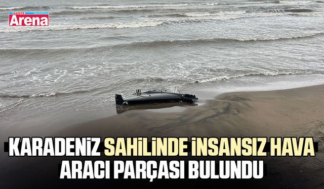 Karadeniz sahilinde İHA parçası paniği