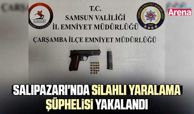 Salıpazarı'nda silahlı yaralama şüphelisi yakalandı