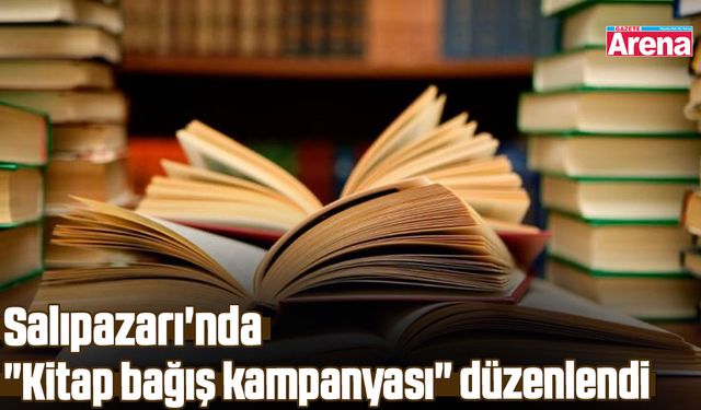 Salıpazarı'nda "Kitap bağış kampanyası" düzenlendi