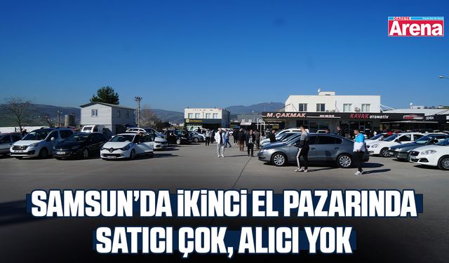 Samsun’da ikinci el pazarında satıcı çok, alıcı yok