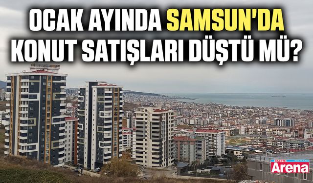 Ocak ayında Samsun'da konut satışları düştü mü?