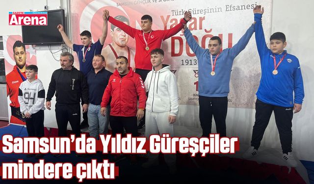 Samsun’da Yıldız Güreşçiler mindere çıktı