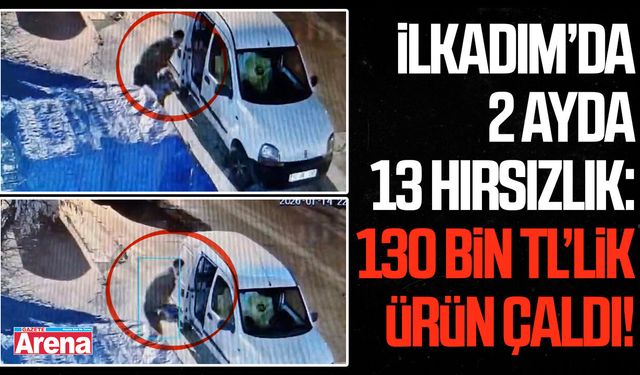 İlkadım’da 2 ayda 13 hırsızlık: 130 bin TL’lik ürün çaldı!