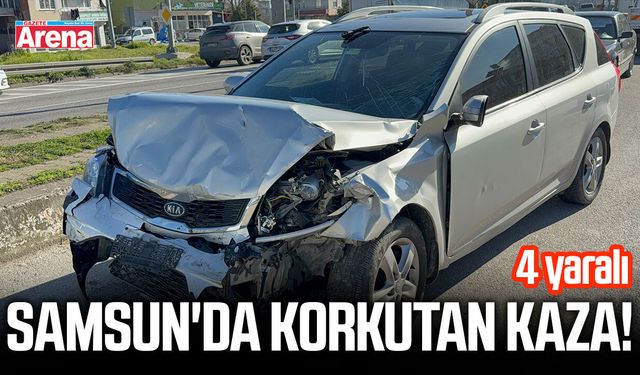 Samsun'da korkutan kaza! 4 yaralı