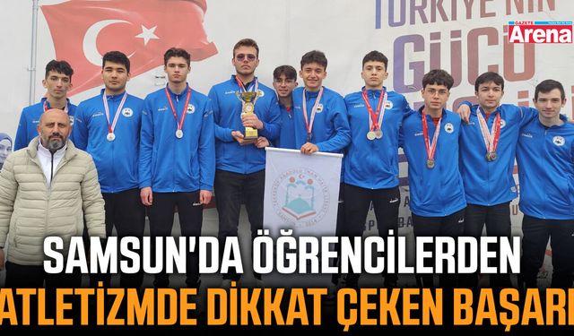 Samsun'da öğrencilerden atletizmde dikkat çeken başarı