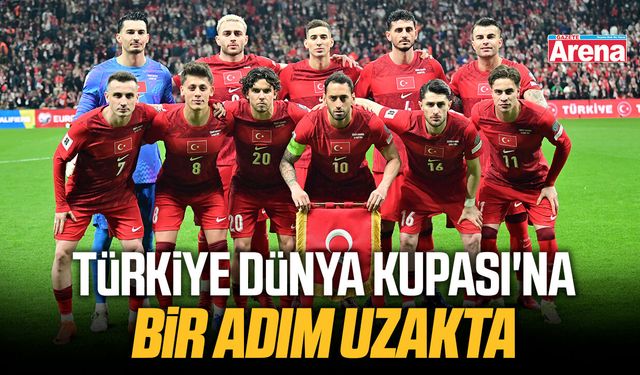 Türkiye Dünya Kupası'na bir adım uzakta