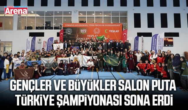 Gençler ve Büyükler Salon Puta Türkiye Şampiyonası sona erdi