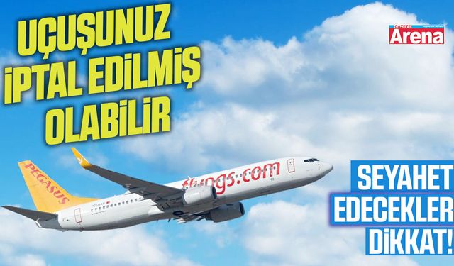 Pegasus 76 uçak seferini iptal etti!