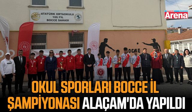 Okul Sporları Bocce İl Şampiyonası Alaçam'da yapıldı