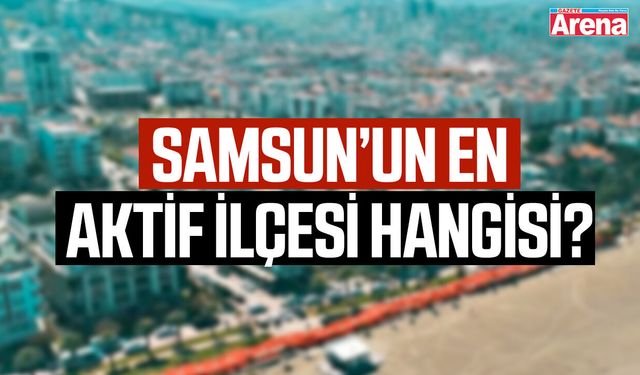 Samsun’un en aktif ilçesi hangisi?
