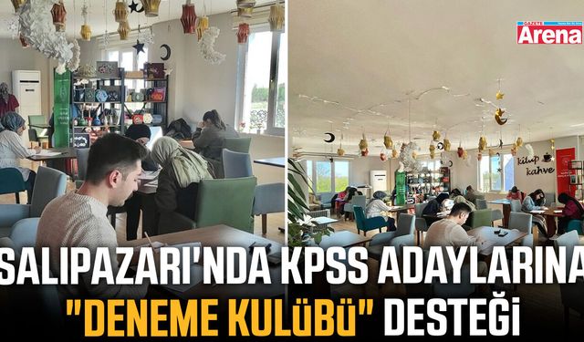 Salıpazarı'nda KPSS adaylarına "Deneme Kulübü" desteği