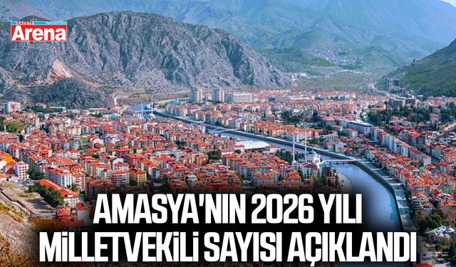 Amasya'nın 2026 yılı milletvekili sayısı açıklandı