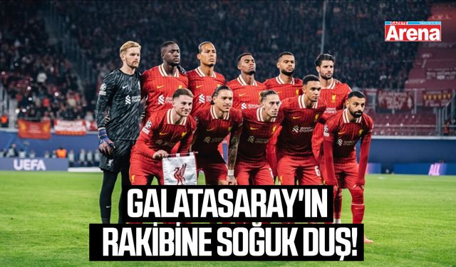 Galatasaray'ın rakibine soğuk duş!