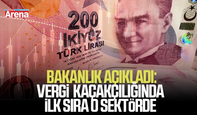 Bakanlık açıkladı: Vergi kaçakçılığında ilk sıra o sektörde