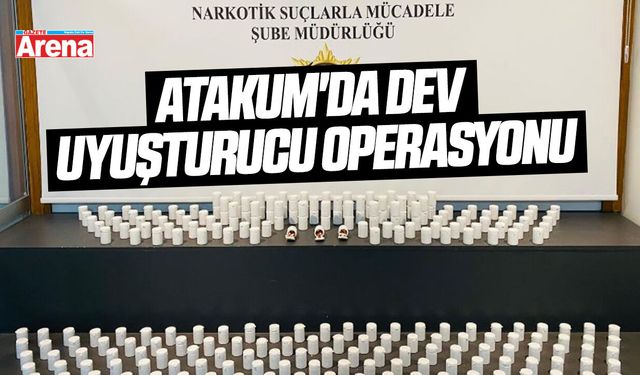 Atakum'da dev uyuşturucu operasyonu