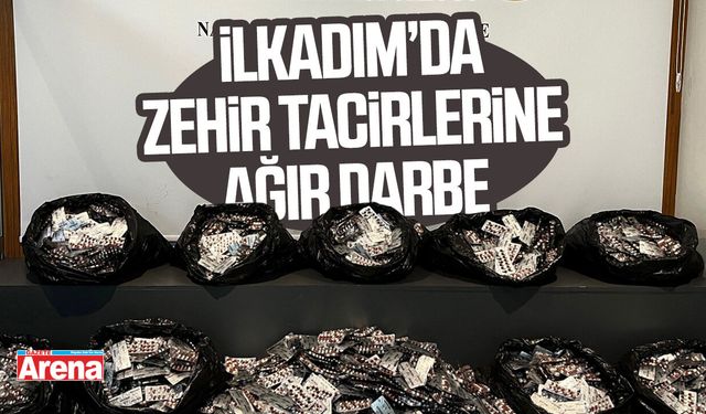 Samsun İlkadım'da zehir tacirlerine ağır darbe