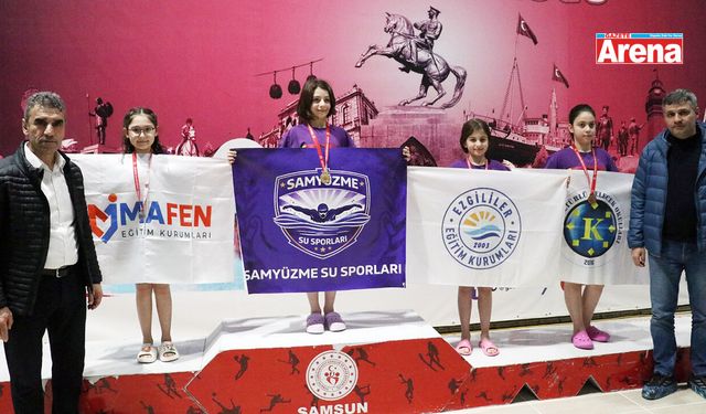 Samsun okullar arası Paletli Yüzme İl Birinciliği sona erdi