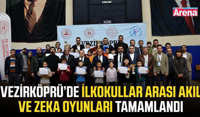 Vezirköprü’de İlkokullar Arası Akıl ve Zeka Oyunları tamamlandı