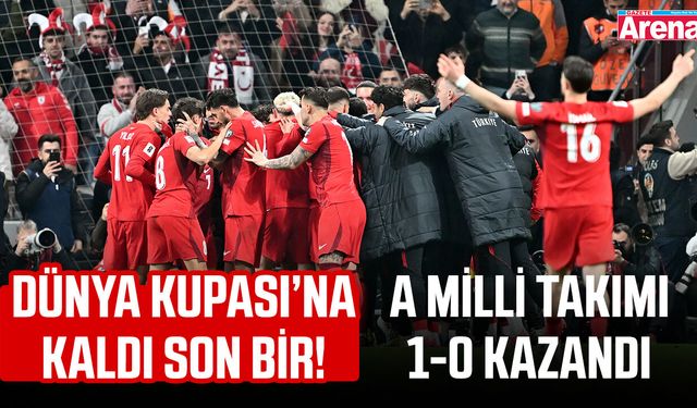 Dünya Kupası'na kaldı son bir! A Milli takımı 1-0 kazandı