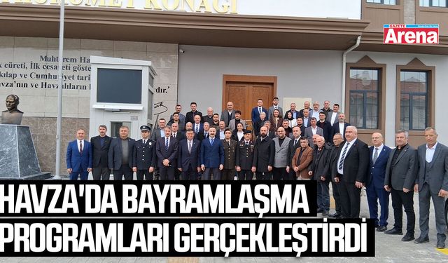 Havza'da bayramlaşma programları gerçekleştirdi