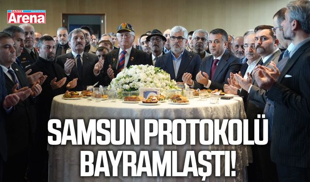 Samsun protokolü bayramlaştı