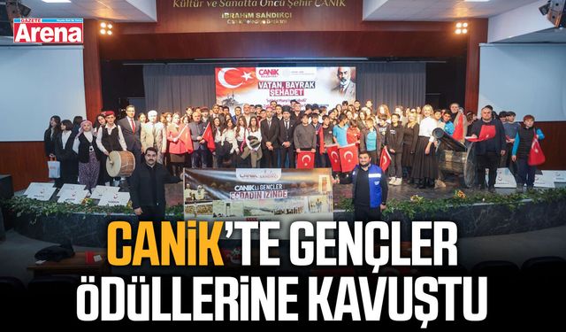 Canik’te gençler ödüllerine kavuştu