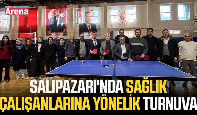 Salıpazarı'nda sağlık çalışanlarına yönelik turnuva