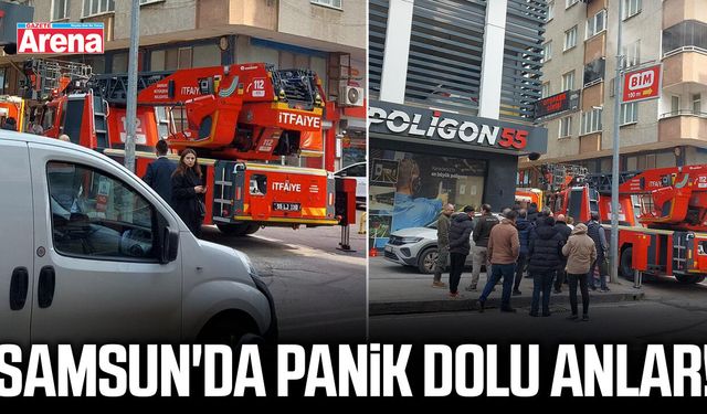 Samsun'da panik dolu anlar!