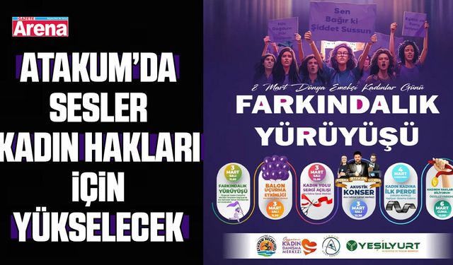 Atakum’da sesler kadın hakları için yükselecek