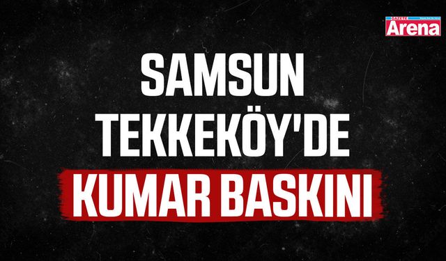 Samsun’da Tekkeköy'de kumar baskını