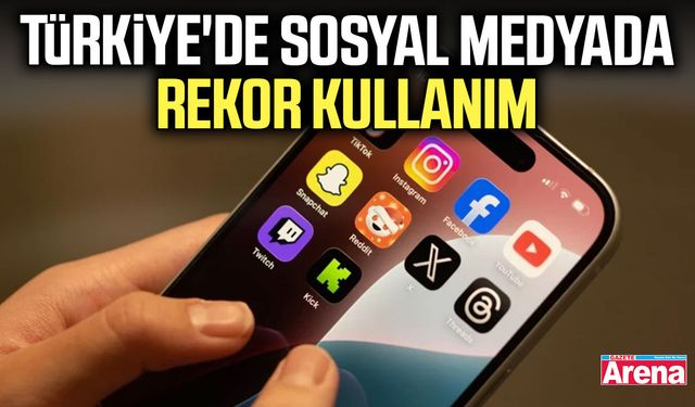 Türkiye'de sosyal medyada rekor kullanım
