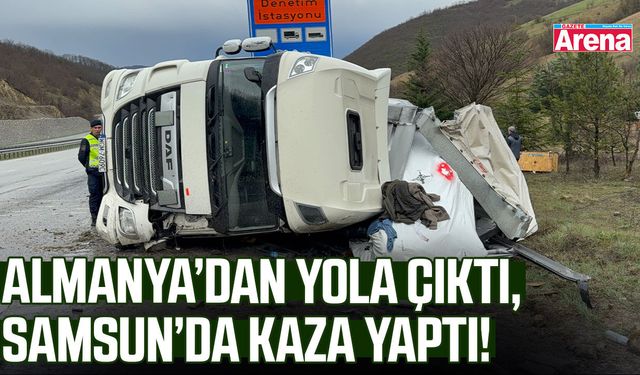 Samsun'da tır faciası! Direksiyon hakimiyetini kaybetti