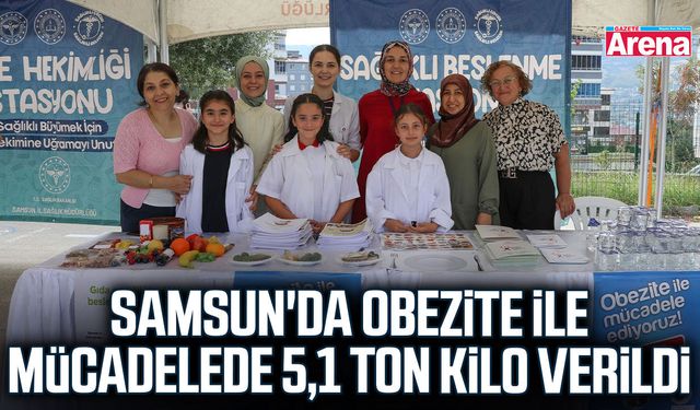 Samsun'da obezite ile mücadelede 5,1 ton kilo verildi