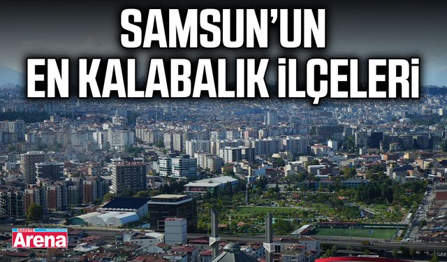 Samsun’un en kalabalık ilçeleri