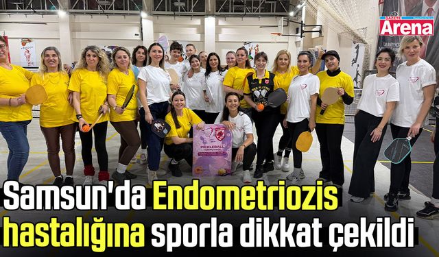 Samsun'da Endometriozis hastalığına sporla dikkat çekildi