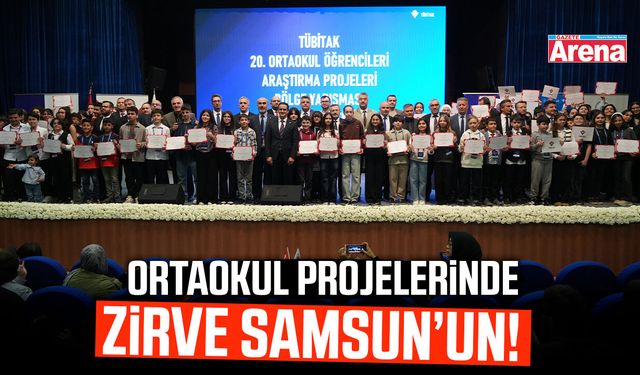 Ortaokul projelerinde zirve Samsun’un!